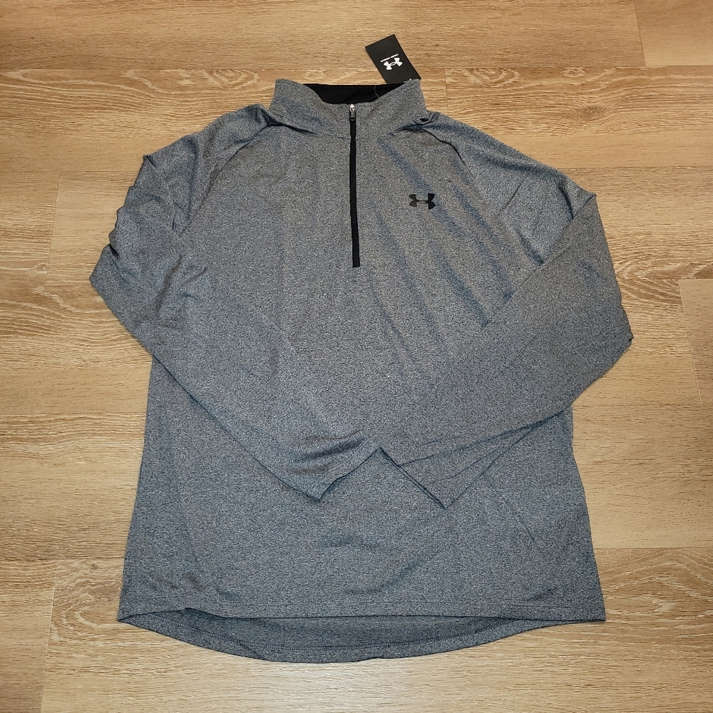Under Armour Tech 2.0 Mens Casual Half Zip Long Sleeve T-Shirt Size XL New Golf